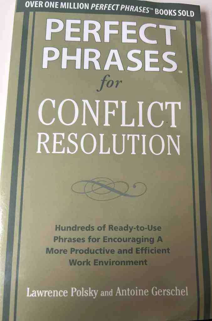This is the book about conflict that I have reviewed in the blog post