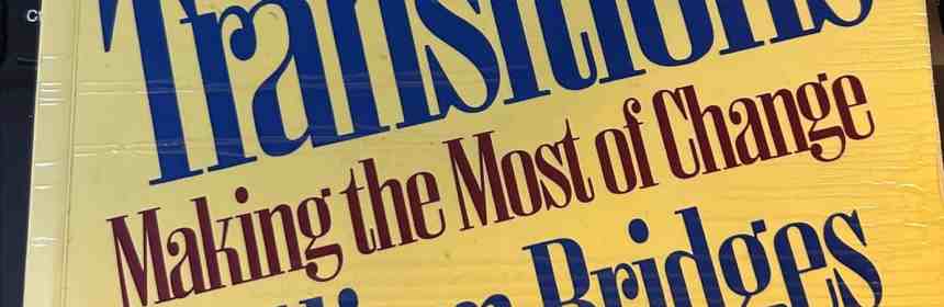 Managing Transitions book cover with title and author William Bridges.